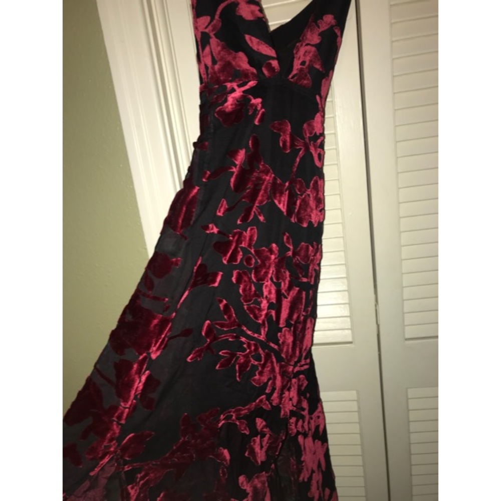 Tobi Burning Down the House Velvet Maxi Dress